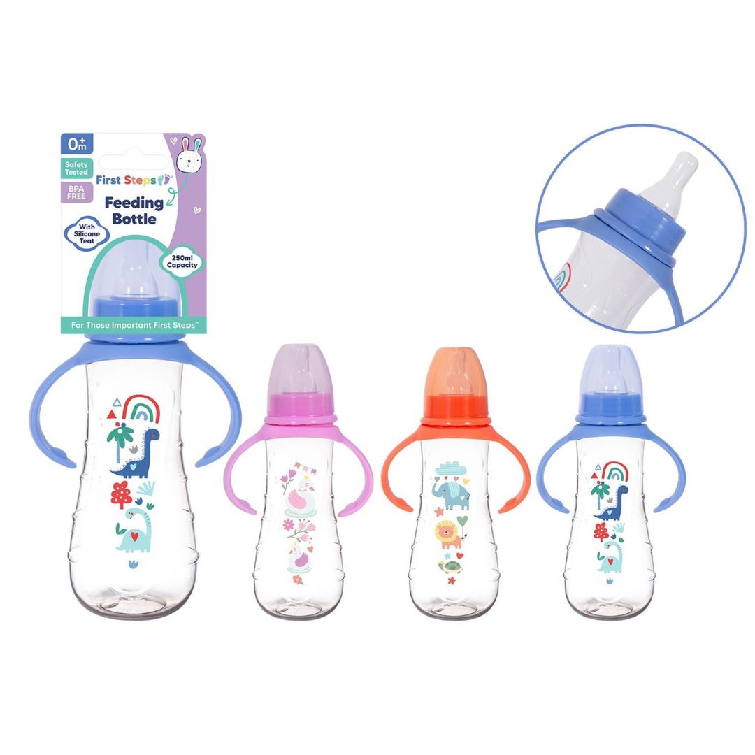First Steps Gripper Bottle 250ml - 3 Assorted Colours
